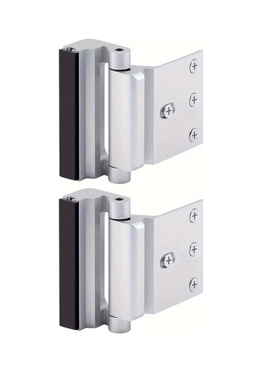 Fochsia 2 Adet Ev Güvenliği Gümüş Renk Kolay Montajlı Alüminyum Kilit Sürgü Mekanizması