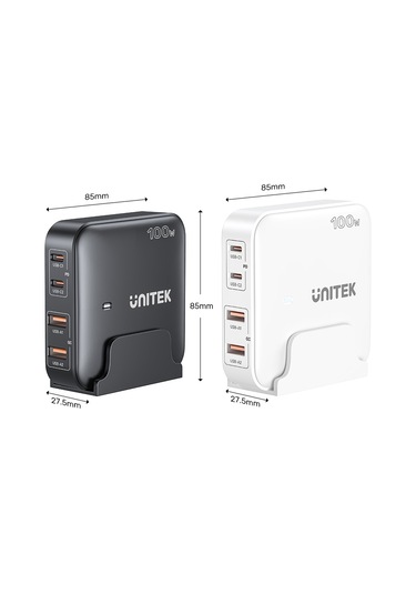 Unitek 100w Masaüstü Gan Şarjistasyon Beyaz P1229awh