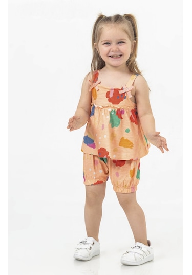 Harika Kids Kız Bebek Tunik Model Şortlu Alt-üst Takım 001