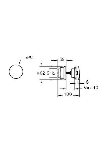 Artema Lavabo Yuvarlak Süzgeci Universal Basmalı -A45149 Krom