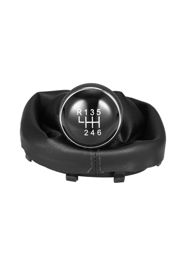 Symbee Vw Touran 2003-2010 Ve Caddy Mk2 2004-2009 İçin 6 Vitesli Değişim Kolu, Dayanıklı Pu Deri, Kolay Kurulum Siyah