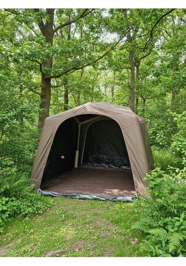Fischer 8-10 Kişilik Baca Çıkışlı Fresh&black Şişme Çadır 290x290x220cm Kahverengi