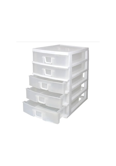 Milih 5 Bölmeli Küçük Eşya Düzenleyici 465663946 Beyaz