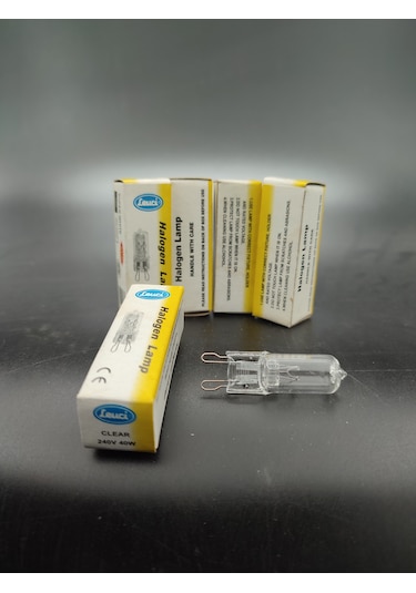 G.9 Halojen Ampul 40 Watt Şeffaf Renkte 5.adetli Paket