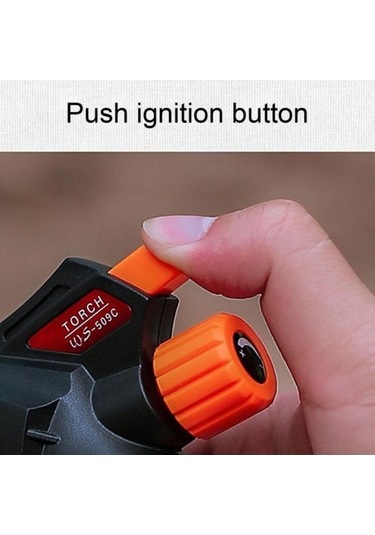 Pazly Barbekü Meşalesi Sıcaklığa Dayanıklı Klip Tipi Taşınabilir Alev Ayarlanabilir Evrens Anti-pas Yüksek Sertlik Kamp Çakmağı Siyah