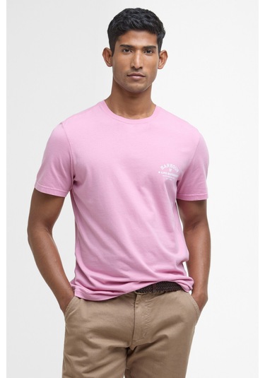 Barbour Cranmer Logo T-shirt Pı76 True Pink Pı76 True Pink
