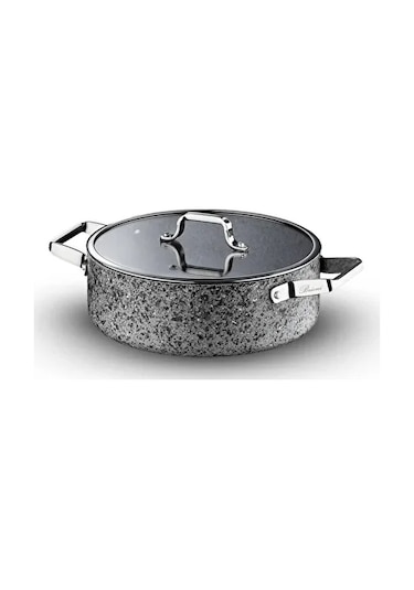 Brioni Stone-h 32 Cm Kısa Tencere Sh-127 Granit