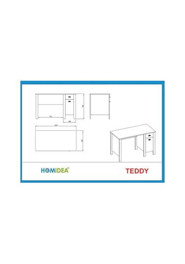 Optima Çalışma Masası - Beyaz / Beyaz Beyaz