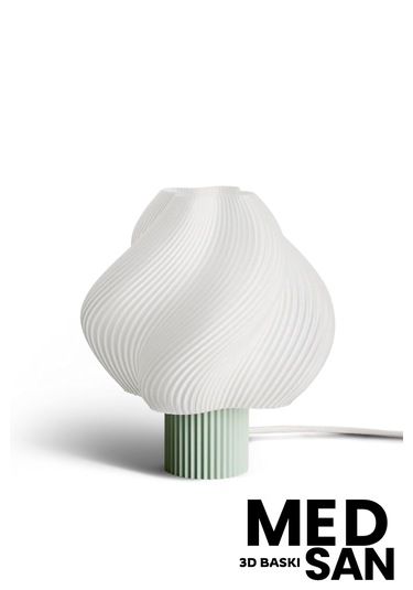 3d Baskı Modern Tasarım Lambader 25cm Su Yeşili