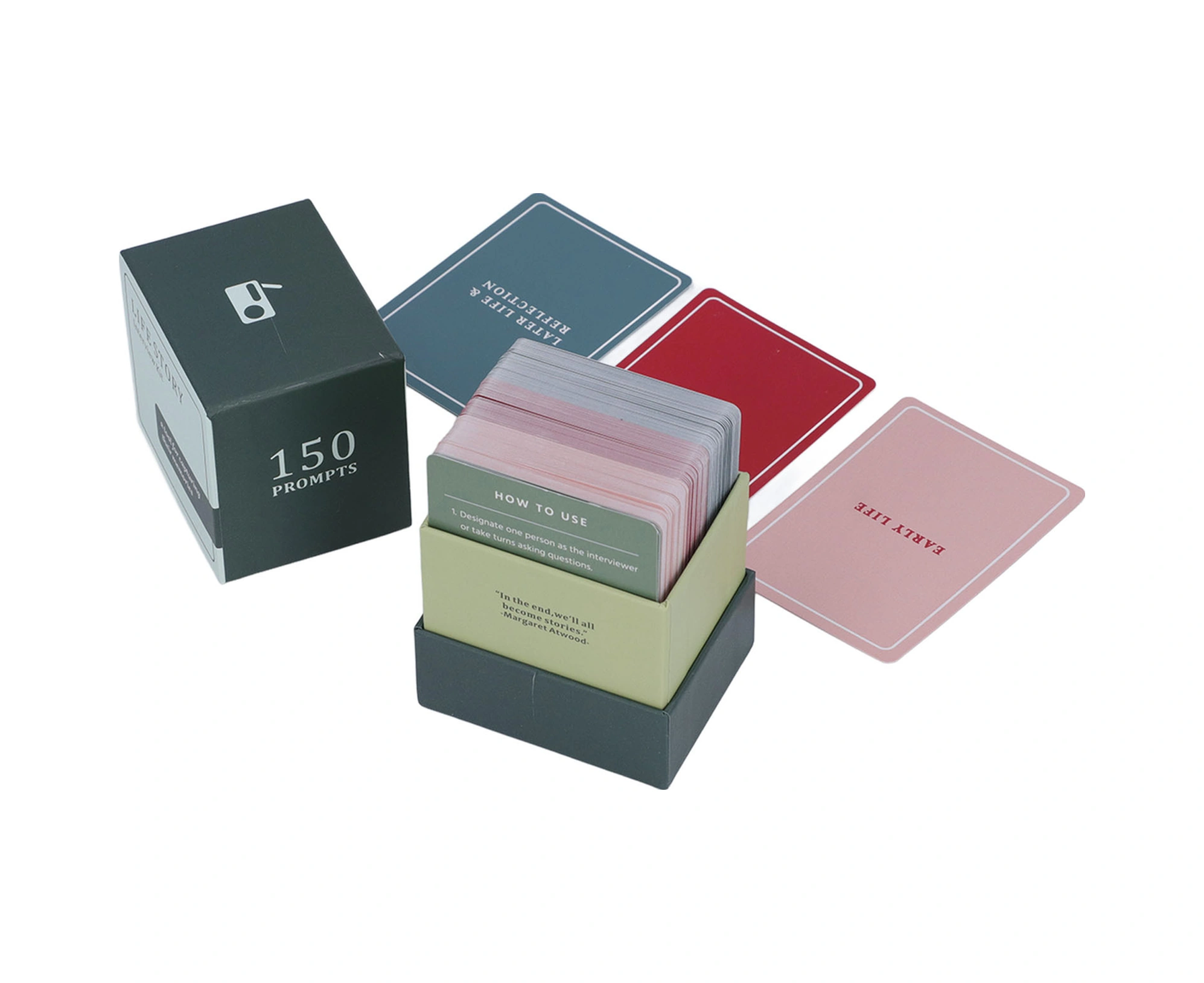 Wezone Aile Konuşma Kartları - 150 Profesyonel Soru İle Yaşam Hikayelerini Keşfedin, Duyusal Bağlantı Kurun, Anıları Saklayın