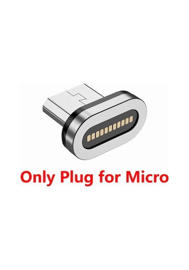 Snapbuy Manyetik Hızlı Şarj Kablosu 11 Pin Bağlantı - Mikro Usb/tip C İphone Xiaomi Samsung Bej