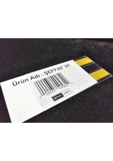 10 Adet C Tipi 5 x 10 CM Depo Raf Etiketlik Yapışkanlı İsimlik