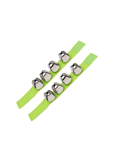 Jwin Bz-402s 6'lı Bilek Zili Orff - Ritim Aleti Seti - Yeşil