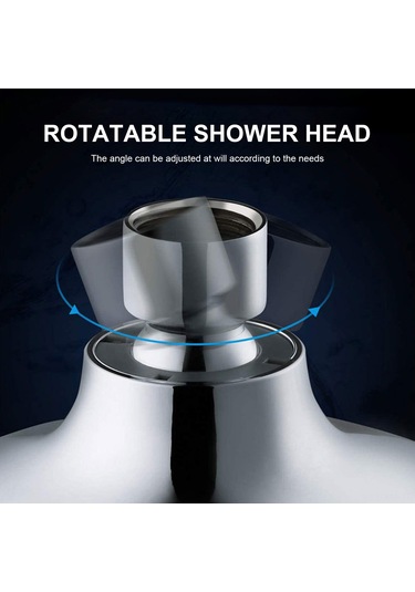 Ximistore9 Gümüş Renkli 9 Modlu Yüksek Basınçlı Duş Başlığı - Su Tasarruflu Ve Tıkanmaz Nozullu Rf-sh21791 Diğer