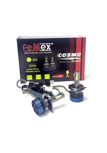 Femex Hyundai Accent Blue 2011-2018 Kısa Uzun Far Led Cosmo Plus H4