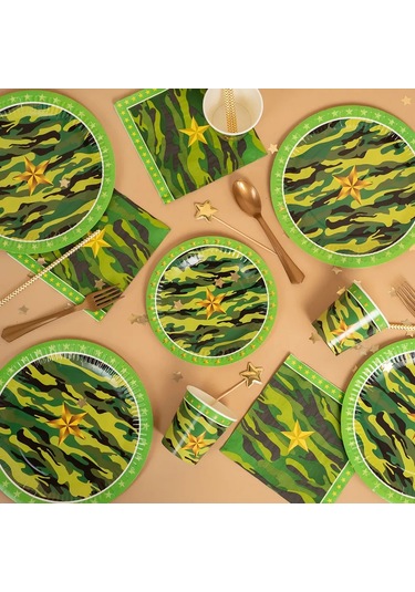 Davajdarit' Tek Kullanımlık Tabaklar, Dınayak, Şık Parti Seti 201879747 100 adet