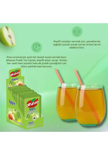 Altunsa Elma Aromalı Toz İçecek 24 x 9 G