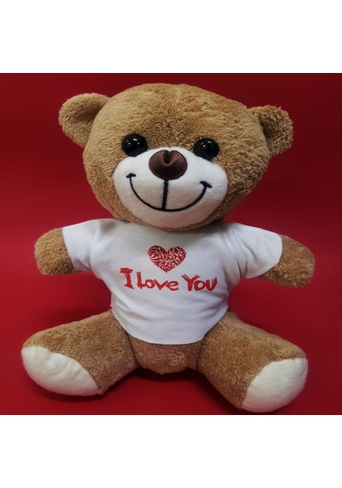 I Love You Tişörtlü Ayı Tdrtr Çok Renkli