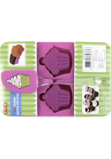 8 Parça Silikon Muffin Set 8937087 Mor