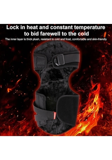 Sones Motolsg 2 İn 1 Motosiklet Bisiklet Sürme Sıcak Polar Yumuşak Koruyucu Dişli Diz Pedleri Beyaz - Siyah