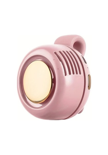 Boatshop1 Pembe Taşınabilir Bıçaksız Ayarlanabilir Hız 3 Kademeli Sessiz Usb Şarjlı Fan Yaz İçin