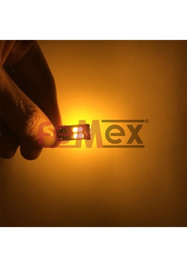 Femex  T10 3030 Chip 12Ledli 650Lumen Turuncu Led Ampul Aktif Canb