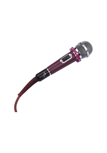 Neevoyu Kırmızı El Tipi Dinamik Kondansatör Mikrofonu - 4.5m Kablolu, 6.35mm Plug, Karaoke/konser/söyleşi İçin Yüksek Hassasiyetli Ses Alımı
