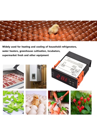 Suofeng Stc-1000 Akıllı Sıcaklık Kontrol Cihazı - Otomatik Isıtma/soğutma, Sıcaklık Düzeltme, Gecikmeli Başlangıç, Ac 110-220v