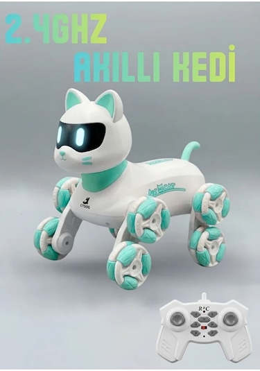 Neocat Robot Kedi Yeşil Karışık