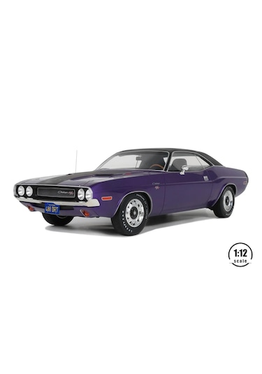 1:12 Otto 1970 Dodge Challenger R/t Plum Crazy 1500 Limitli