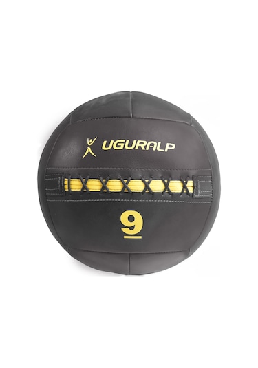 Uğuralp Deri Sağlık Topu 9Kg - Crossfit Model Medicine Ball