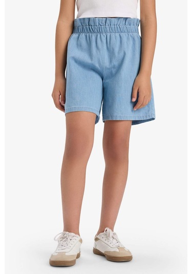 Defacto Kız Çocuk Jean Şort E6690a825smnm39 Mavi