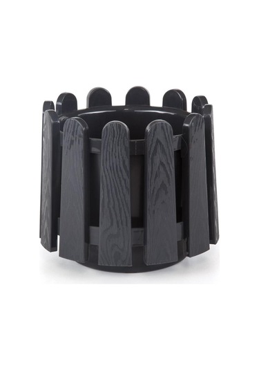 Omnipazar So-is04 İstanbul Dekoratif Yuvarlak Saksı 14,1 Lt No 4 Antrasit 15002