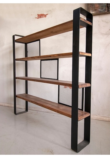 Deryawood Masif Ahşap Kitaplık