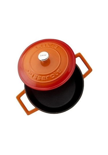 Lava Turka 7 Parça Döküm Turuncu Tencere Seti