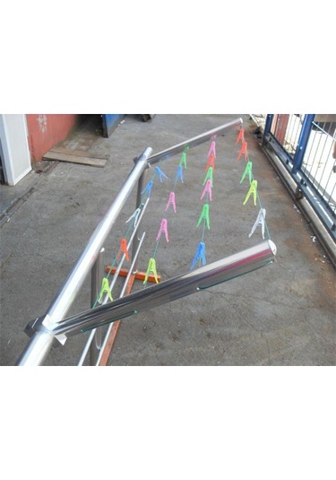 Balkon Çamaşırlık-Alüminyum Çamaşırlık-Çamaşır Kurutma Askısı Gümüş