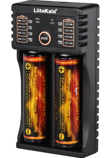 Geeksen Liitokala Lii-202 Akıllı Pil Şarj Cihazı, Otomatik Pil Algılama Ve Usb Çıkışı İle Li-ion/ni-mh/ni-cd/lifepo4 Pilleri İçin