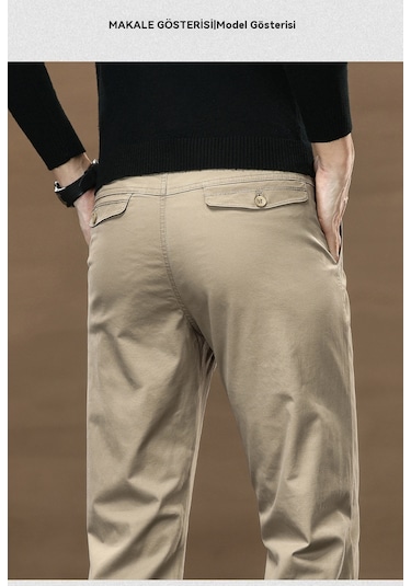 Yeni Yıkanmış Aşınmaya Dayanıklı Düz Pantolon Mavi