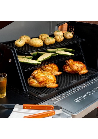 Masterbuilt Gravity Serisi 1150 Dijital Kömürlü Smoker Mangal Siyah