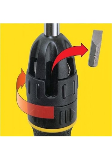 Stanley Bits Cırcırlı Tornavida Seti Takımı Uç Hazneli St068010