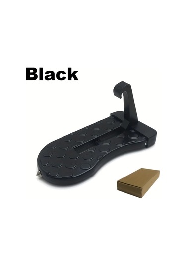 Elmpaly Siyah Katlanır Alüminyum Araç Basamağı Çatı Geçişi İçin Çoğu Araç Suv Ve Kamyon