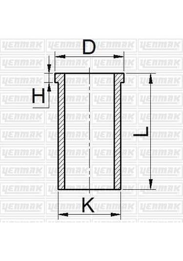 Yenmak Motor Gömleği 51-65796 Nissan D22 2.7 Td27 96mm