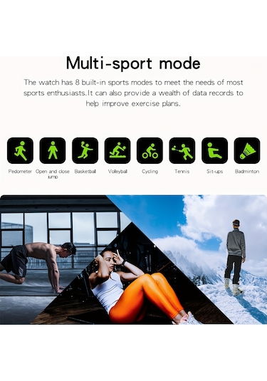 Reedark Akıllı Saat Y13 - Nabız, Tansiyon, Adım Sayar, Spor Ve Su Geçirmez Erkek/kadın Kol Saati