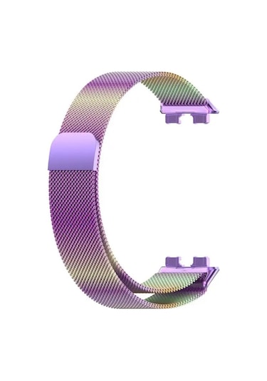 Huawei Band 8 Uyumlu Kordon Mıknatıslı Metal Hasır Kayış