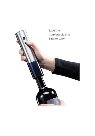 Sones Elektrikli Açacak Paslanmaz Çelik Mini Kırmızı Şarap Şişe Açacağı, Renk: By266 Esmer Yeşil Diğer