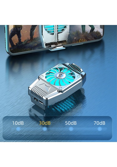 Yaozixa H15 Gümüş Şarjlı Telefon Soğutucu: 25 C Sıcaklık Düşürme, Sürekli Rüzgar, Sessiz Motor, Gerekli Tüm Telefonlar İçin Uyumlu, 300mah Batarya İle Turbin Soğutma Teknolojisi