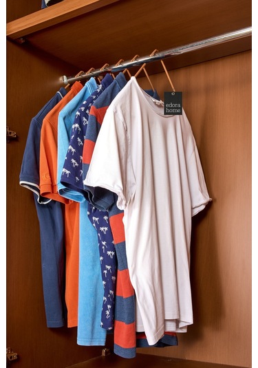 Edora Home 10'lu Rose Elbise Askısı Tişört Askısı - Metal Paslanmaz Rose