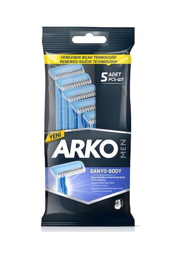 Arko Men Banyo-Body Tıraş Bıçağı 5'li