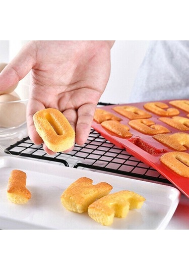 Besthome1 26 Harfli Silikon Kalıp - Renkli, Isı Dayanıklı Pasta, Buz, Çikolata Yapımı Çok Renkli