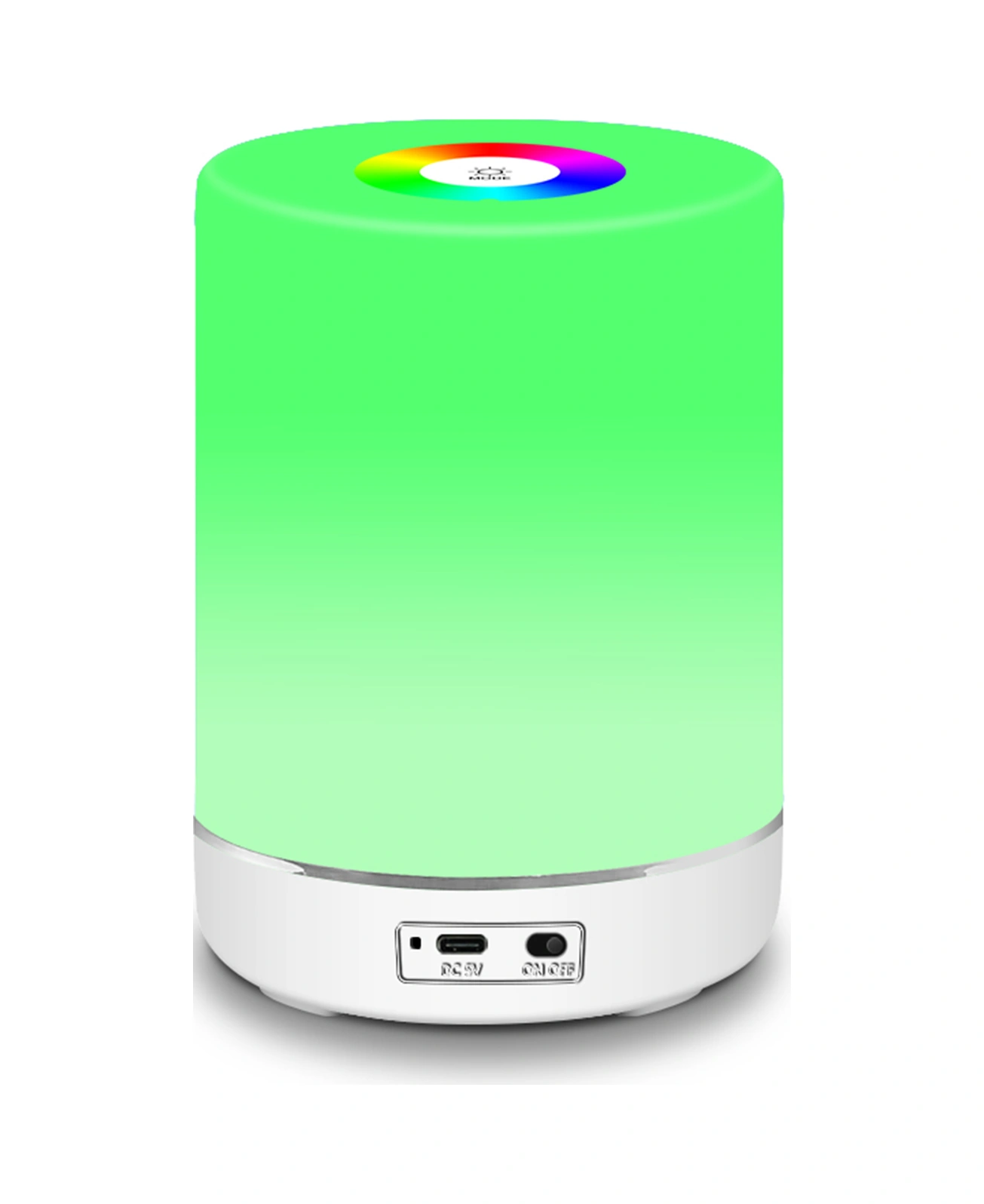 Geeroyoo Dokunmatik Kontrol 3 Parlaklık Ayarı Renkli Ambiyans Lamba, Yumuşak Işık Göz Koruyucu Led Gece Lambası Beyaz